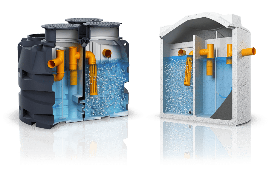 Zuverlässige Kleinkläranlagen in Kunststoff oder Beton